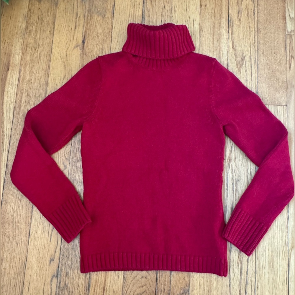 Women's Banana Republic Red Turtleneck Sweater